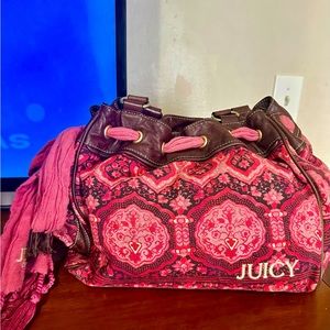 Juicy Couture Daydreamer PINK boho Tassel shoulder bag